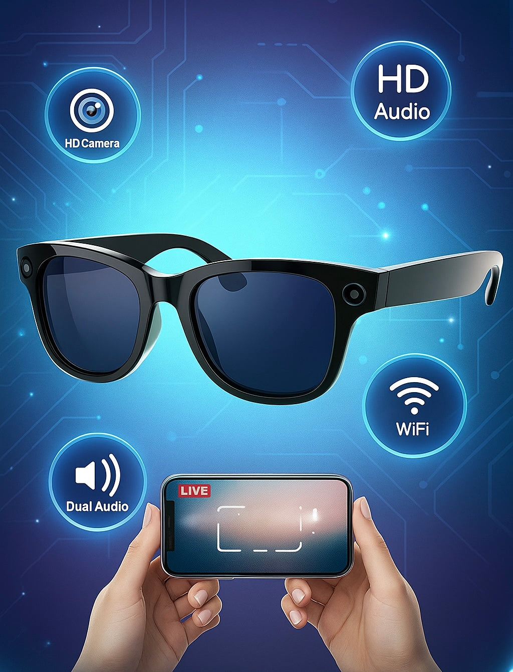 Lunettes Intelligentes 4K 2025